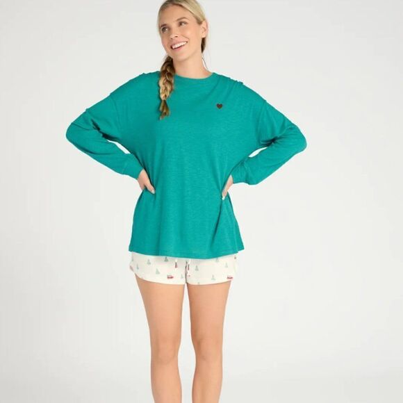 Throwback Nice List Long Sleeve Top Z Supply Lounge // Size Medium // BNWT - Picture 3 of 11